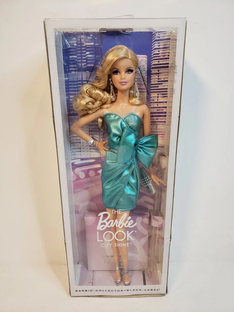 The Barbie Look City Shine Blue Dress Model Muse Doll 2014 Mattel Cjf49 Nrfb