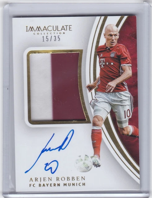 2017 IMMACULATE SOCCER Arjen Robben Auto Patch #d 15/35 