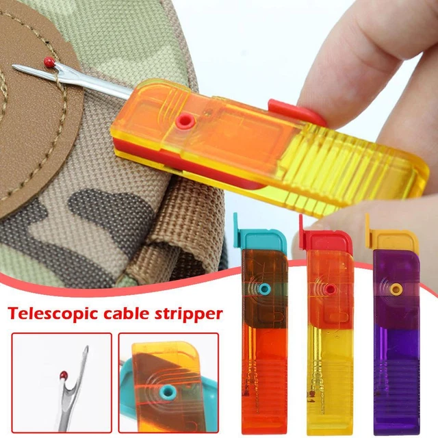Destripador telescópico de costura rosca de plástico destripador removedor artesanía de costura~