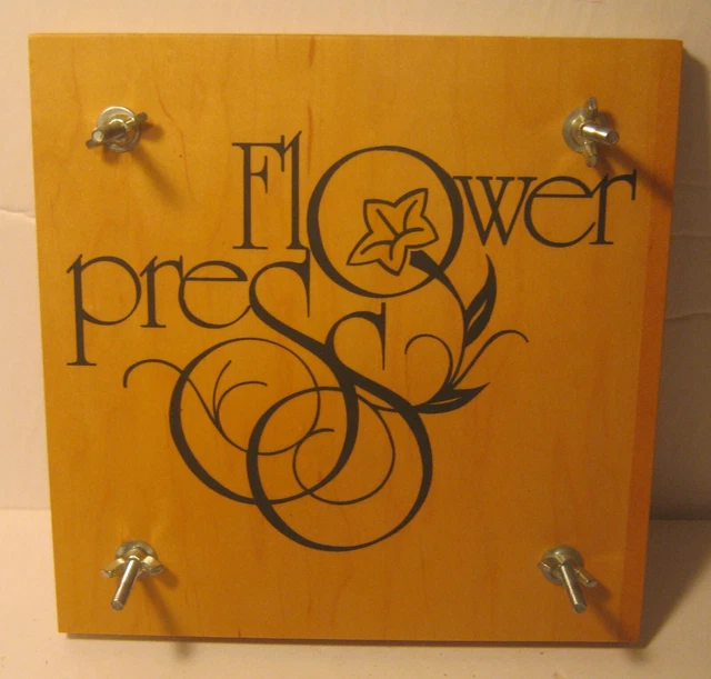 1992 prensa de flores de madera de Billings Montana ¡extras en el interior! ¡NUEVO! ¡Sin precio base!¡!