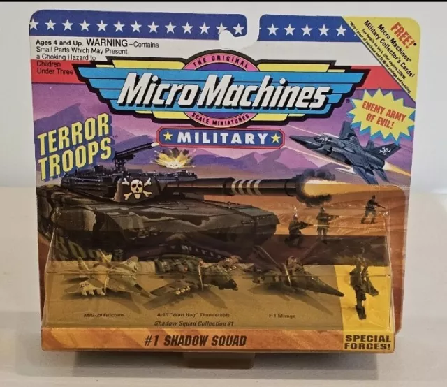 Military Micro Machines 1993 Terror Troops #1 Shadow Squad Sealed NIB