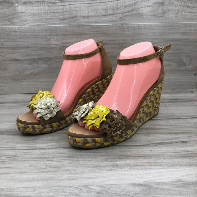 GAIMO WEDGE SANDALS Women s EU 40 Cessy Tan Suede Espadrille