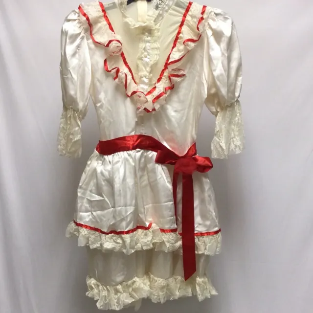 Leg Avenue 86867 Womens Ivory Red Haunted Doll Dress Costume Size Medium