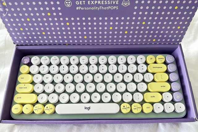 LOGITECH POP KEYS Wireless Mechanical Keyboard With Emoji Keys ...