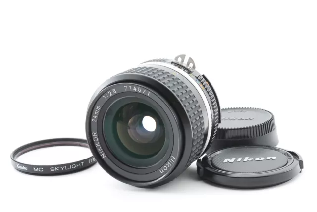 Nikon Ai-s Nikkor 24mm F/2.8 Wide Angle MF Ais Lens From Japan [Near Mint] #643