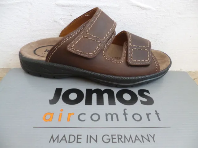 Jomos Men's Mules Slippers Shoes Sandals Braun Leather