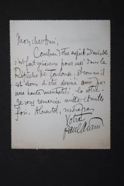 3 LAS Paul Adam à Octave Uzanne Lettres autographes Littérature