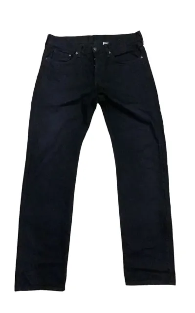 H&M Men's Jeans W32 L32 in Black Cotton Pockets Button Fly