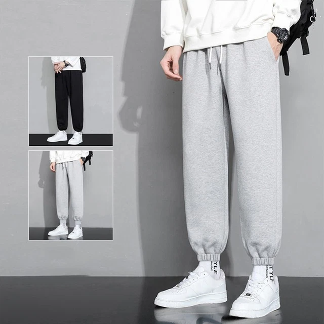 Pantaloni da pista yoga da uomo con cordino vita comodi abiti sportivi