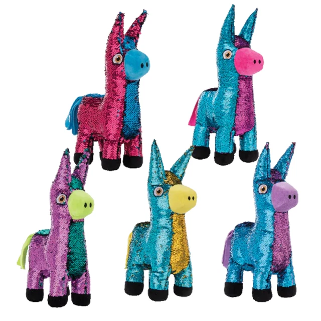 LLAMA REVERSIBLE SEQUINS Flippable Soft Toy 35 Cm Sequin