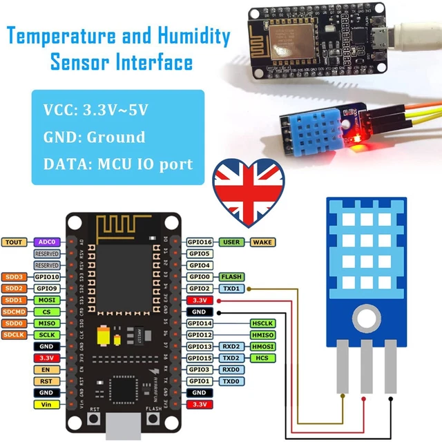 ESP8266 WEATHER STATION Kit DIY Module Breadboards Electronics
