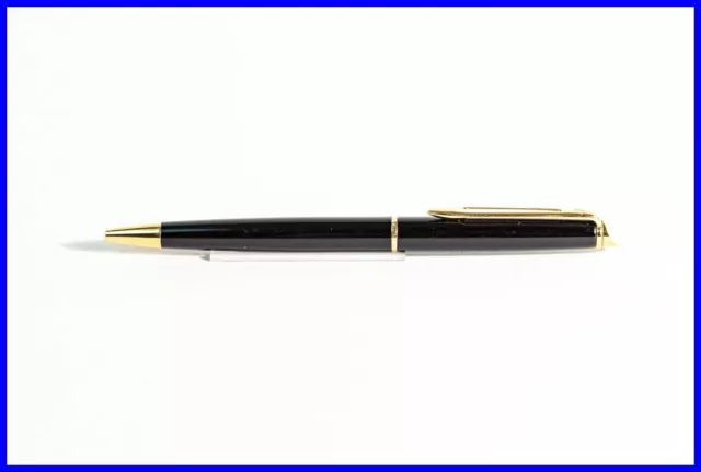 1990er Waterman Hemisphere GT Dreh - Kugelschreiber in Lack Schwarz & Gold