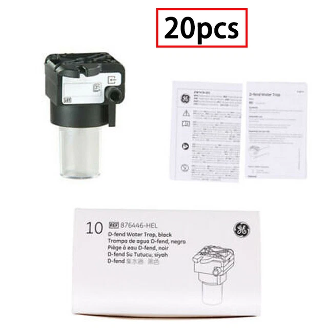 20pc Genuine 876446 D-Fend Watertrap Black for GE Healthcare Datex free shipping