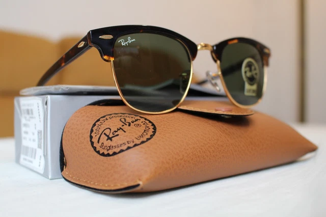 RAY BAN RB3016 Clubmaster Classic Unisex Sunglasses Havana - Main Image