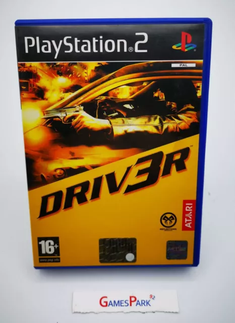 DRIVER DRIV3R PS2 PLAYSTATION 2 GIOCO USATO PER Italiano PAL DI DA X AUTO CORSE
