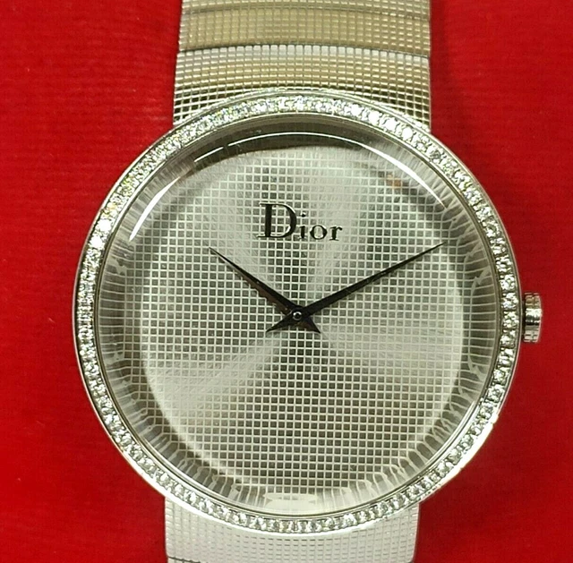Christian Dior La D de Dior CD043111 Diamond Bezel Stainless XL Women Watch