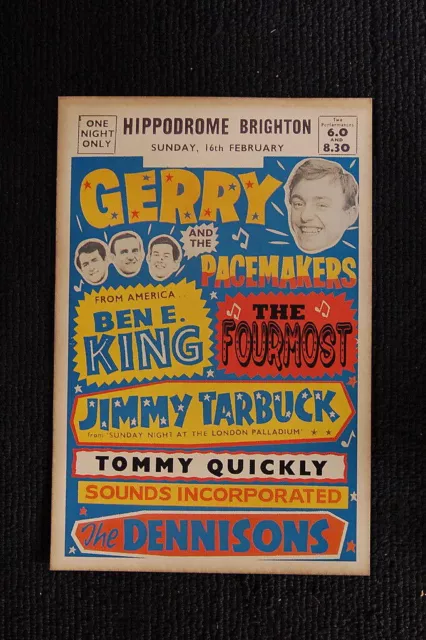 92955 Gerry and the Pacemakers 1964 Tour The Fourmost Wall Print Poster UK