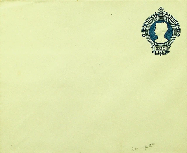 Sephil Brazil 200 Reis Fein Ungebraucht Postal Stationery Envelope