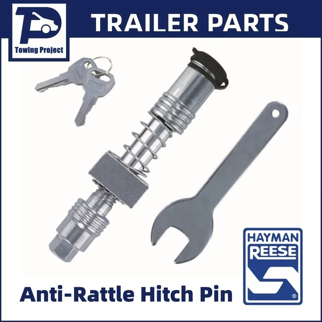 HAYMAN REESE ANTI Rattle Hitch Pin Lock Ball Mount Tongue Silent Hitch