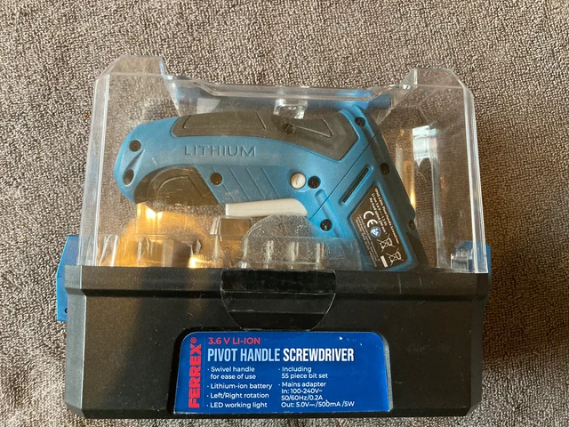 Ferrex clearance cordless screwdriver