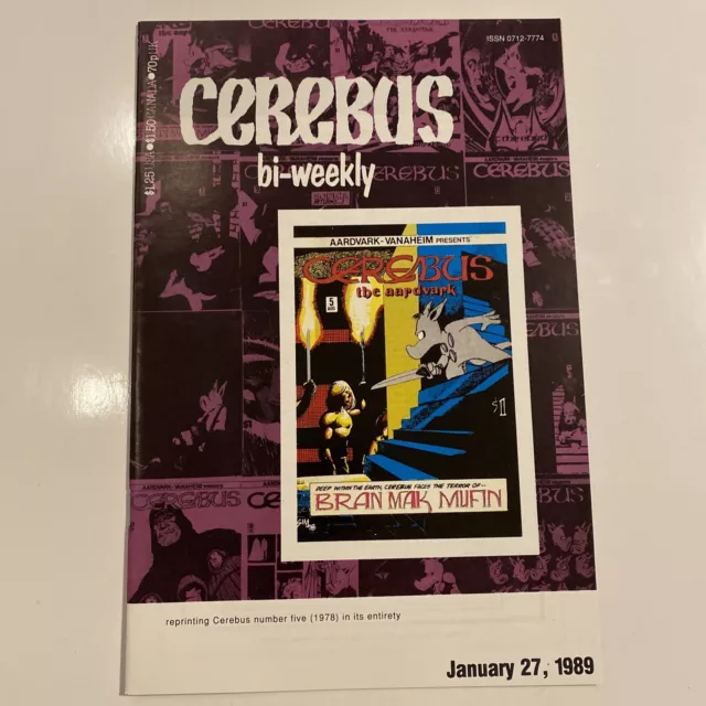 *** CEREBUS BI-WEEKLY # 5 *** DAVE SIM … Copper Age Aardvark Vanaheim 1989 … VF+