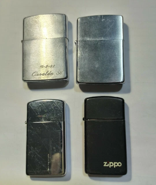 N° 4 Zippo Usati N° 4 Zippo Usati