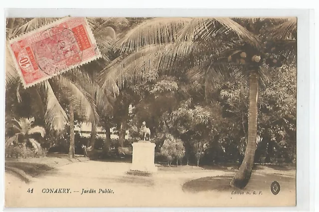 Cpa Afrique , Guinee , Conakry , Jardin Public
