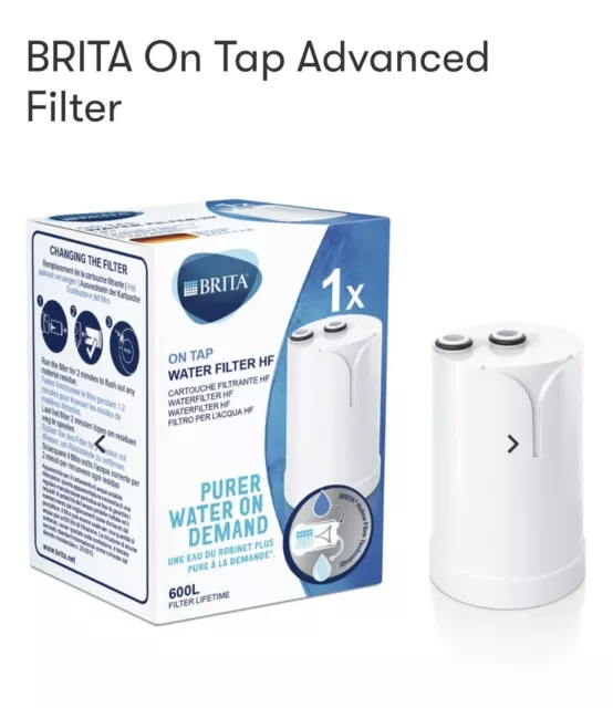 Brita Tap Water Filter On-Tap New Granular Activated Carbon / Hollow Fiber  Membranes 1 μm White -  Offers
