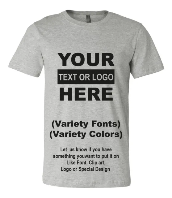 Personalized Customs T-Shirt your Text / Logo / Photo Custom Made Shirt