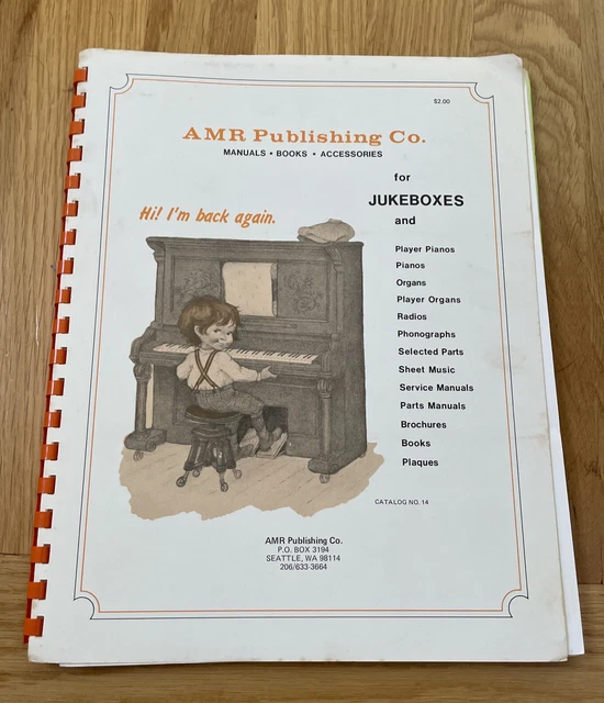 AMR Publishing ~ Manuals * Books * Accessories ~ for Jukeboxes ~ Catalog No. 14