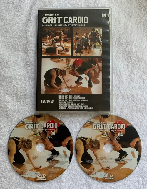 LES MILLS GRIT CARDIO 04 - DVD, CD, Choreography Notes £17.50 LES MILLS GRIT CARDIO 04 - DVD, CD, Choreography Notes £17.50