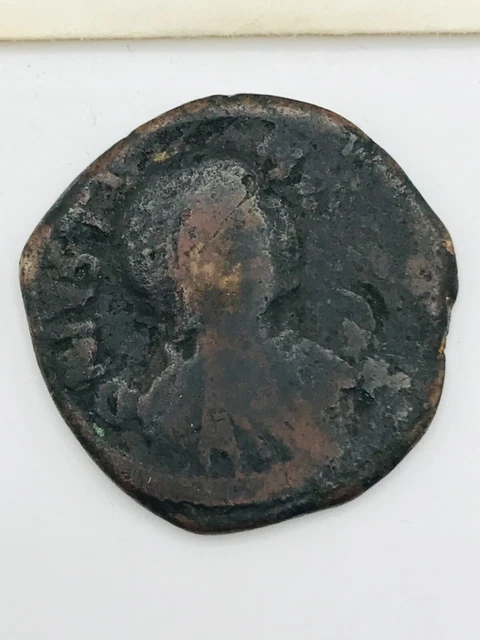 Ancient Byzantine Empire Coin JUSTIN I Bronze Large Follis Constantinople