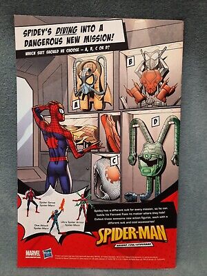 Rare Spider-man Hasbro Action Figures Print Ad