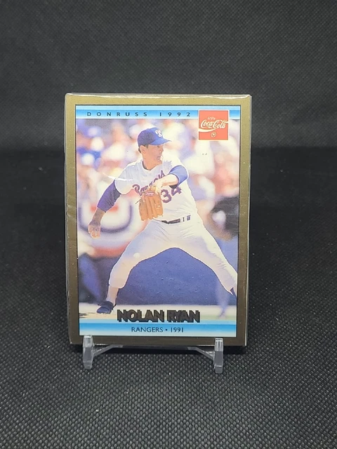 1992 Donruss Coke Ryan #25 Nolan Ryan/1991 TR Texas Rangers Sealed (2)