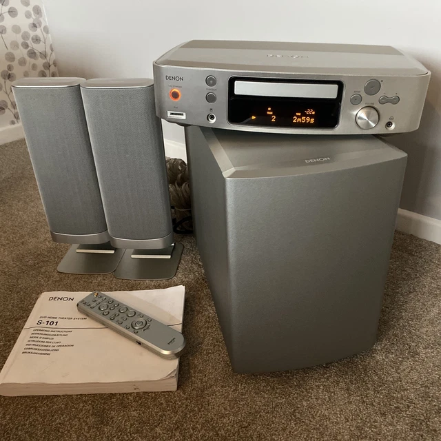 DENON DVD HOME Theatre System Model S101 Working Great System ! £