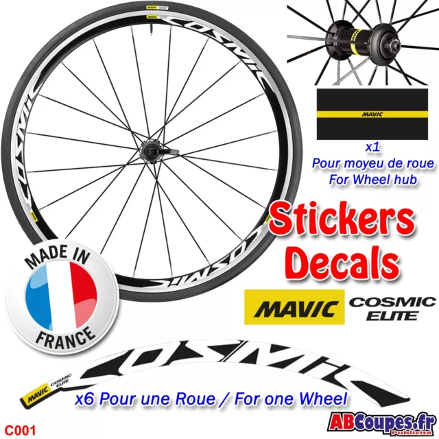 Pegatinas De Rueda Mavic Cosmic Élite - Pegatinas Wheel Calcomanías Rim Set C001