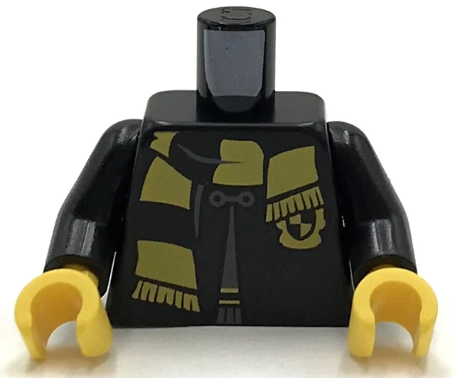 LEGO NOIR NEUF Mini Figurine Torse Poudlard Peignoir Ferra Poufsouffle Bouclier EUR 3,97