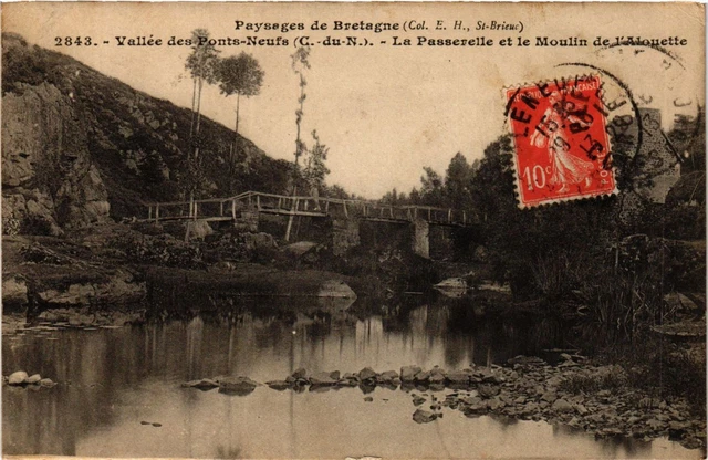 Plouaret - CPA - 22 - PLOUARET (22)- Le Moulin Neuf - Animée