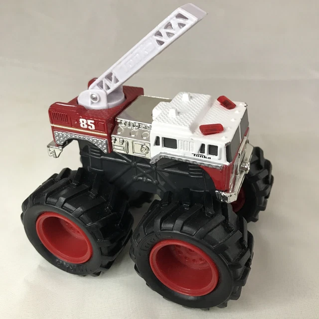 Tonka Metal Monster Truck: Fire Engine w/ Ladder - 4in. Die Cast Rolling Vehicle