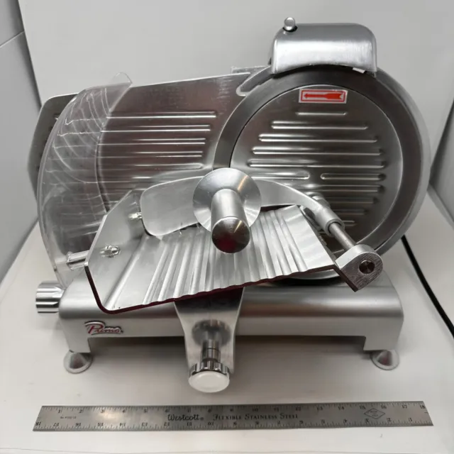 Primo PS-10 Manual Feed Meat Slicer with 10" Blade, Belt Driven