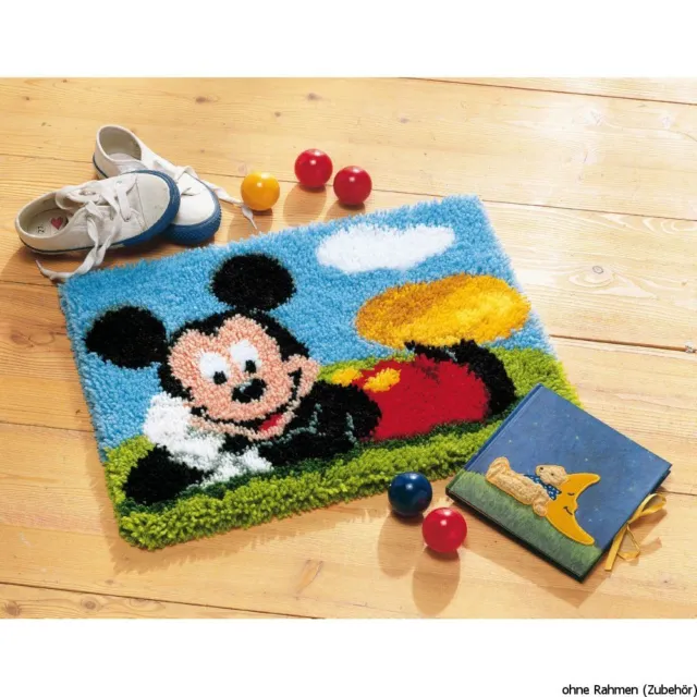 Vervaco Latch hook rug kit Disney Mickey Mouse, DIY