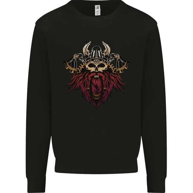 Un Steampunk Viking Bambini Felpa Maglione