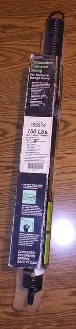 Resorte y cable de extensión de puerta de garaje Sears 25" de largo 150 lb