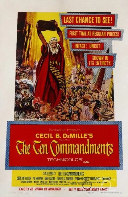 FILM THE TEN COMMANDMENTS Rmqn-POSTER HQ 40x60cm d'une AFFICHE CINéMA