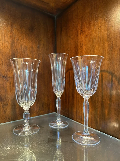 42 Noritake Vendome Wine, Iced Tea and Fluted Champagne Crystal Stemware 14 each 42 Noritake Vendome Wine, Iced Tea and Fluted Champagne Crystal Stemware 14 each