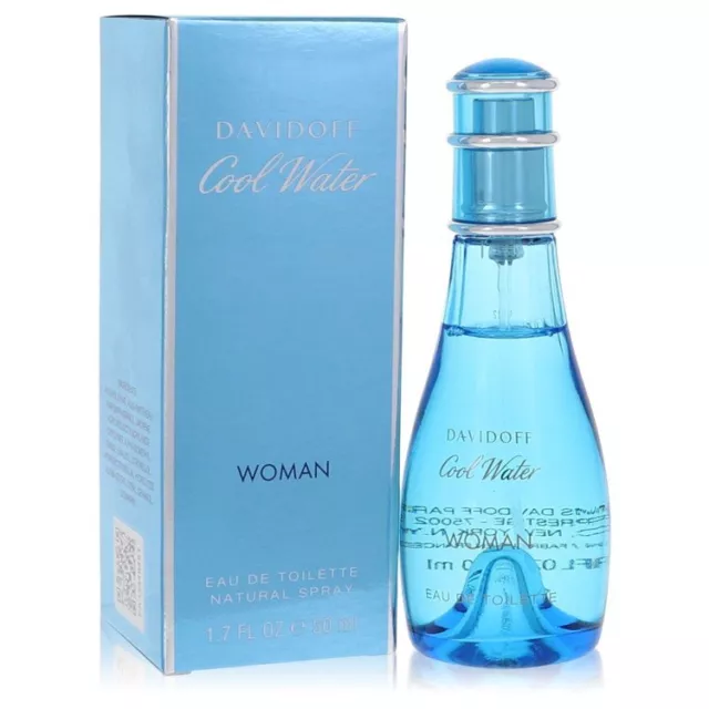 Cool Water by Davidoff Eau De Toilette Spray 1.7 oz / e 50 ml [Women]