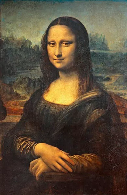Dream-art Oil painting Leonardo da Vinci - young woman smiling Mona Lisa CANVAS