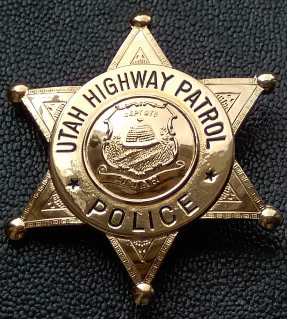 h/27***OLD-Policebadge:  UTAH  HIGHWAY  PATROL