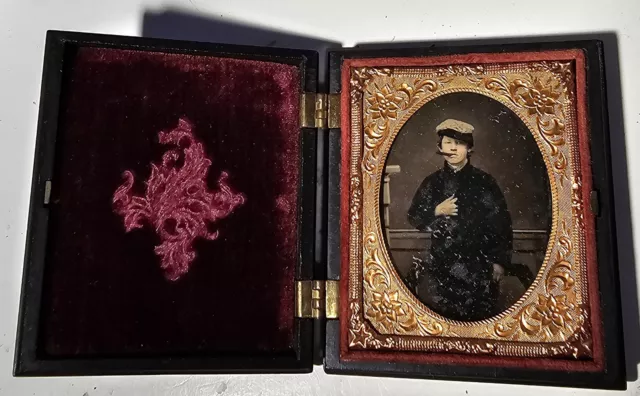 Ambrotype Of A Young Man In A Jaunty Pose With Cigar