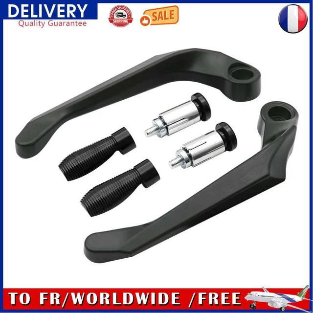 Motorcycle Handguards CNC Aluminum Hand Guards for 7/8 Handlebar (Black)